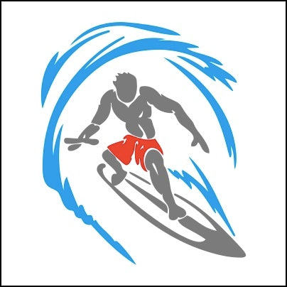 0539-Man Surf Boarding