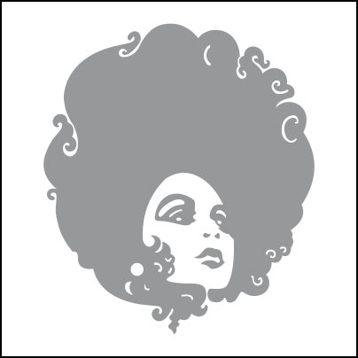 0578-Woman With Full Afro Wavy Hair