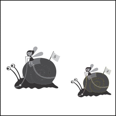 0588-Fairies Racing Snails