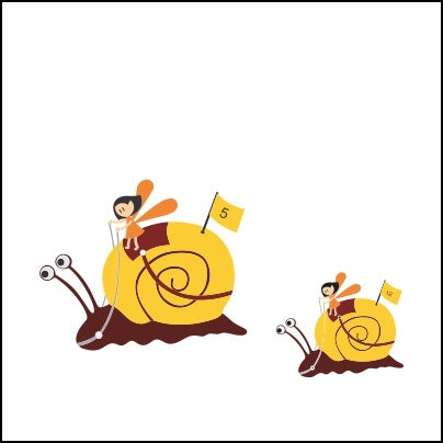 0588-Fairies Racing Snails