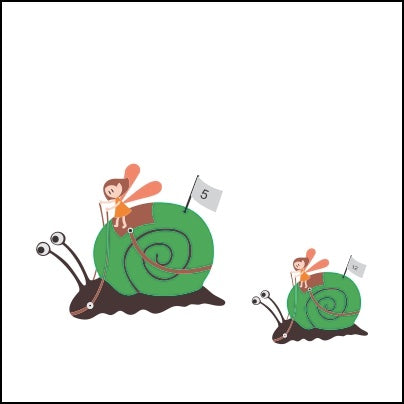 0588-Fairies Racing Snails