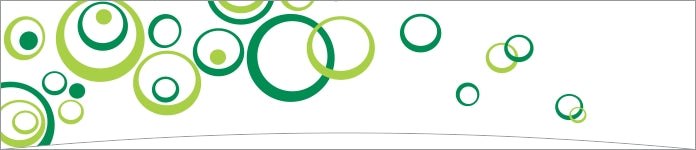 Green Geometric Circle Border Design