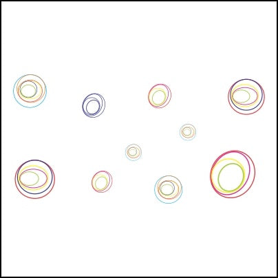 0609-Ten Concentric Circles