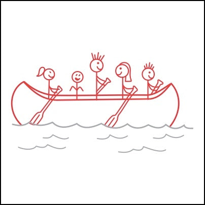 0655-Doodles In Boat Paddling