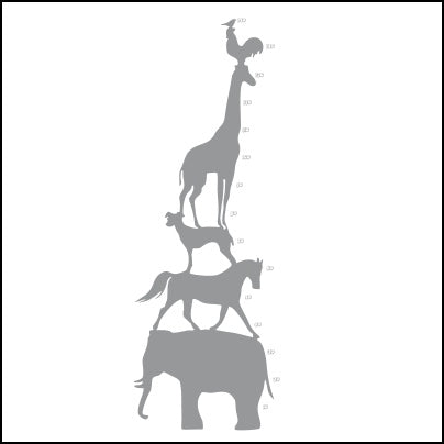 0693-Elephant, Horse, Dog, Giraffe And Chicken