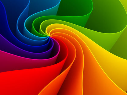 Rainbow Spiral Abstraction