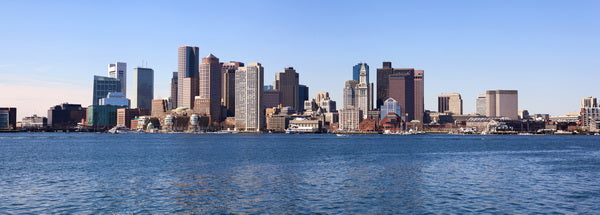 Boston Skyline Across the Harbor