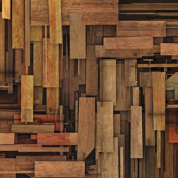 Abstract Wooden Mosaic