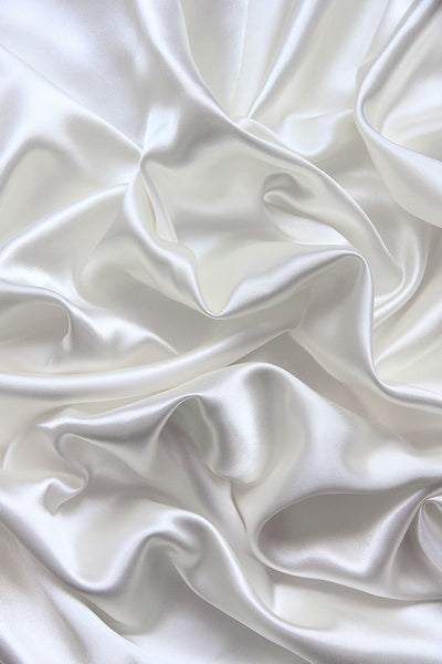 Luxurious White Silk Fabric