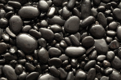 Polished Black Pebbles