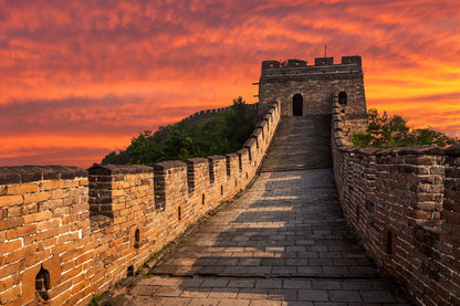 Sunset Over the Great Wall