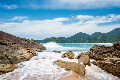 Rocky Shores and Rolling Waves