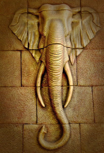 Majestic Elephant: A Golden Relief