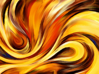 Golden Swirl: A Dance of Warm Hues