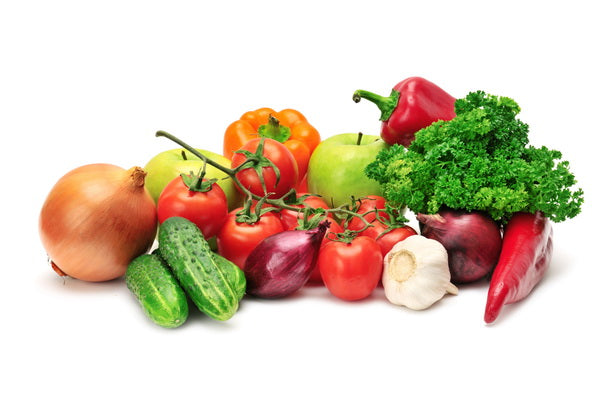 Fresh Assorted Vegetables on Display