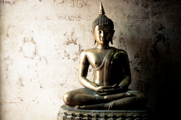 Bronze Buddha Statue in Meditation Pose