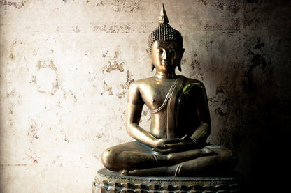 Bronze Buddha Statue in Meditation Pose