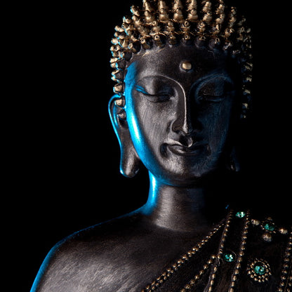 Enlightened Buddha in Shadowed Serenity