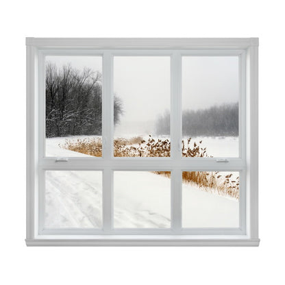 Winter Landscape Through the Window