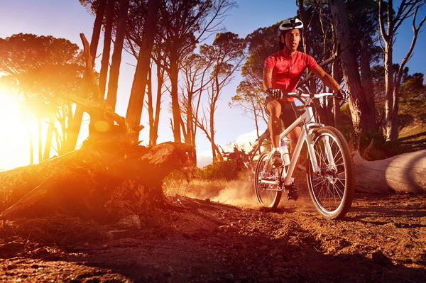 Mountain Biking Adventure at Sunset