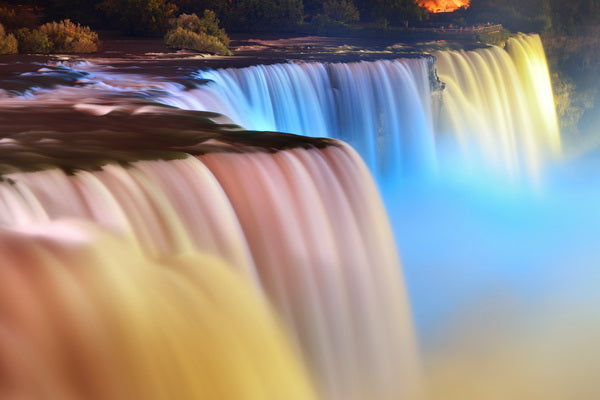 Majestic Waterfall at Dusk