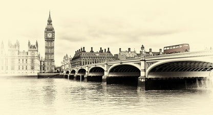 Timeless View of London’s Big Ben and Westminster Bridge