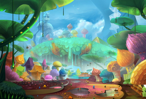 Fantasy Mushroom Village