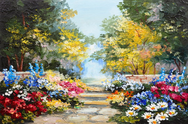 Enchanted Garden Path Mural